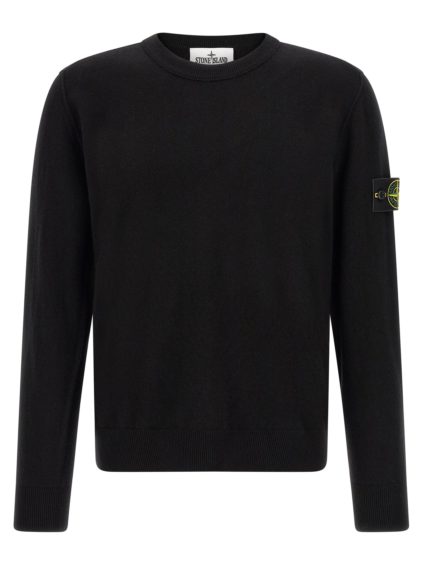 Stone Island Black Virgin Wool Cardigan - Timeless Luxury Knitwear