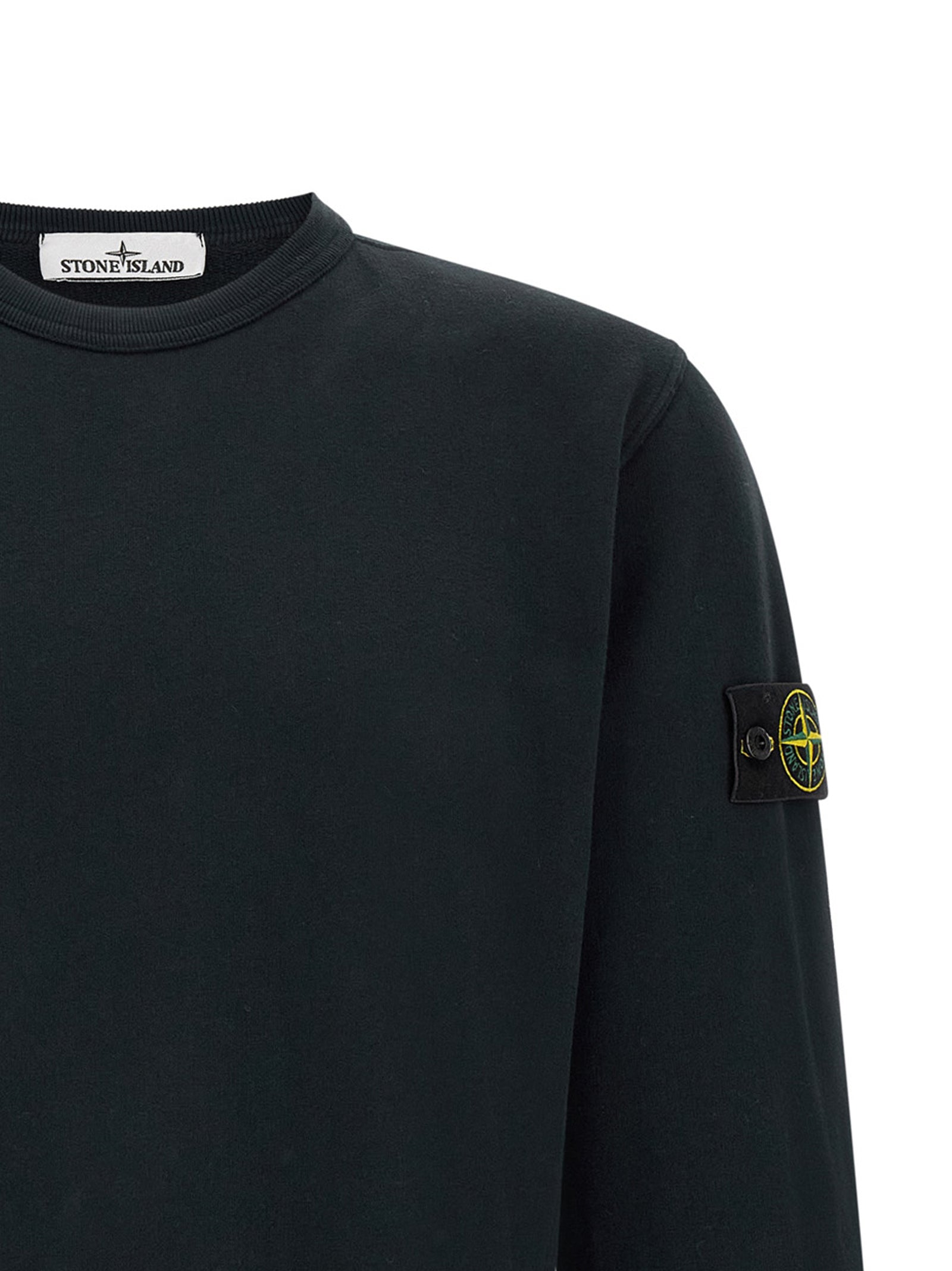 Stone Island Blue Cotton Sweatshirt - Elevate Your Wardrobe