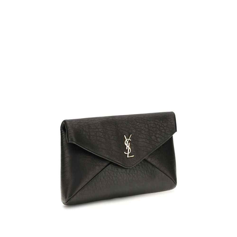Saint Laurent Black Lamb Ovis Aries Wallet - Timeless Luxury