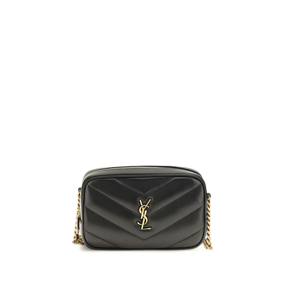 Indulge in the exquisite allure of the Saint Laurent Black Lamb Ovis Aries Aries Shoulder Bag, a masterpiece of craftsmanship that embodies timeless elegance and luxury.