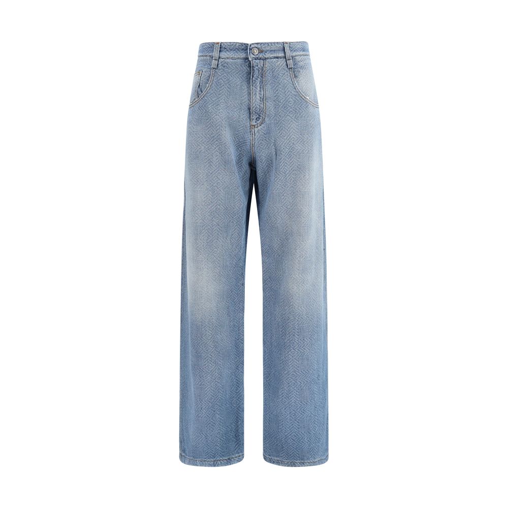 Discover the Ermanno Scervino Blue Cotton Relaxed Fit Jeans, a luxurious blend of artistry and comfort, crafted for those who embrace elegance and sophistication.
