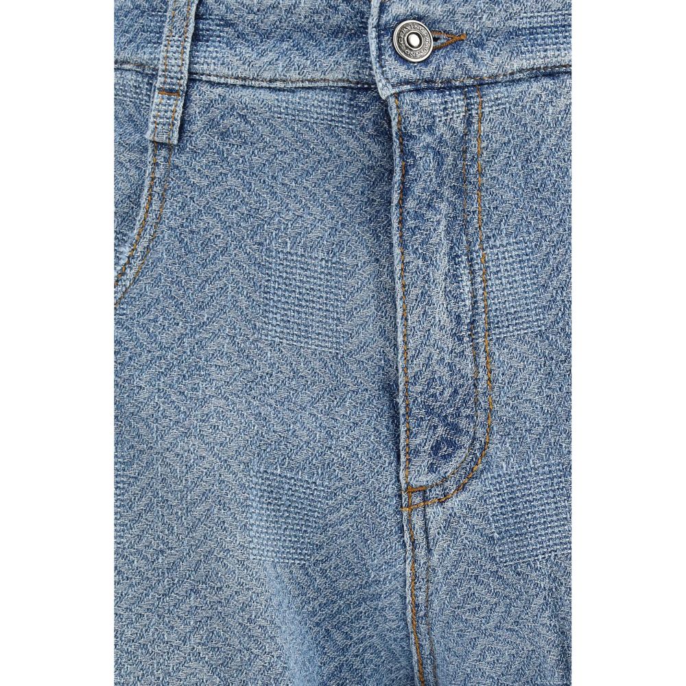 Discover the Ermanno Scervino Blue Cotton Relaxed Fit Jeans, a luxurious blend of comfort and artistry, crafted from 100% cotton for the discerning fashion connoisseur.