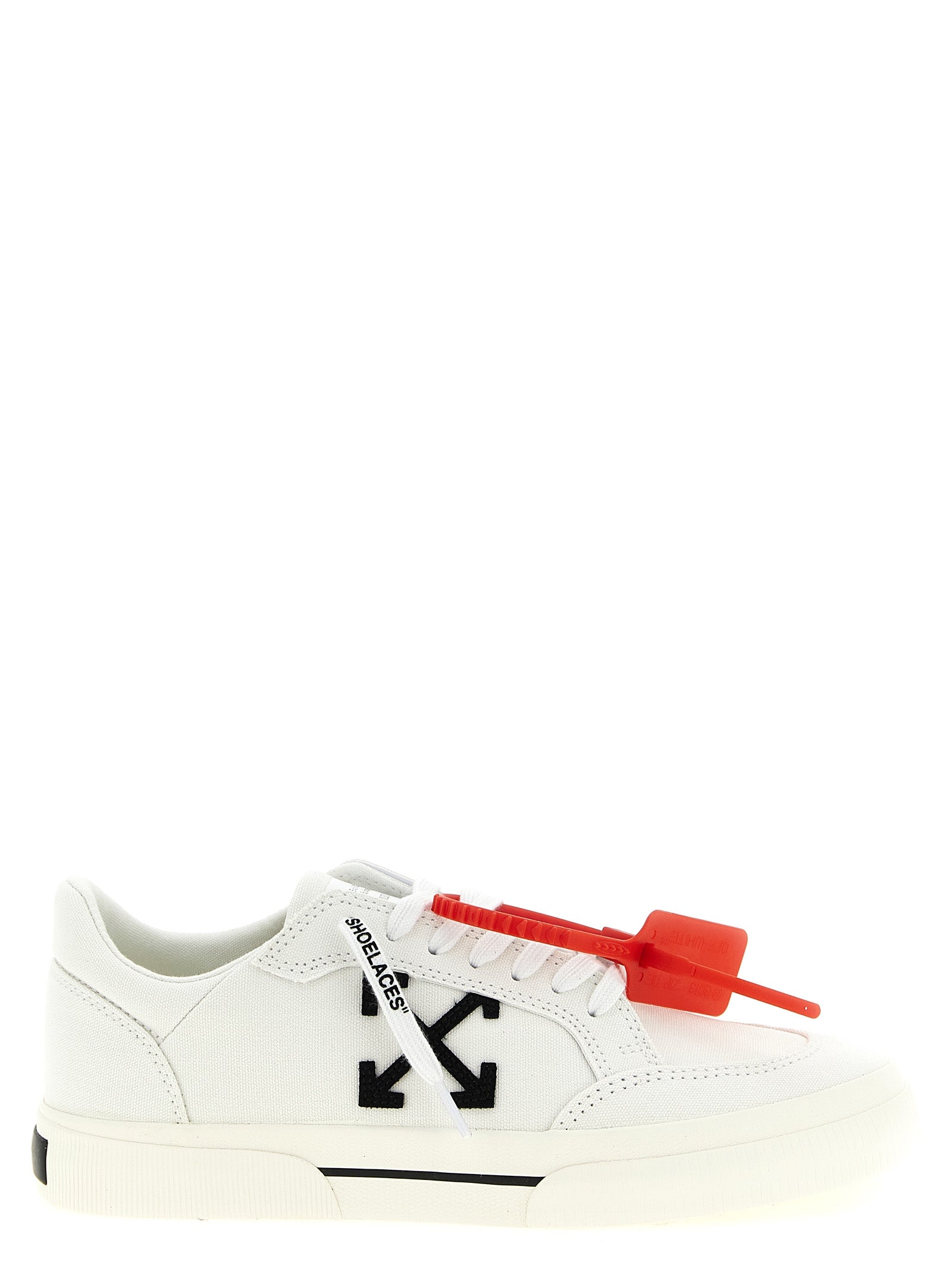 Step into unparalleled elegance with Off-White's Bicolor Cotton Low Top Sneakers, where striking design meets luxurious comfort, perfect for the discerning fashion aficionado.