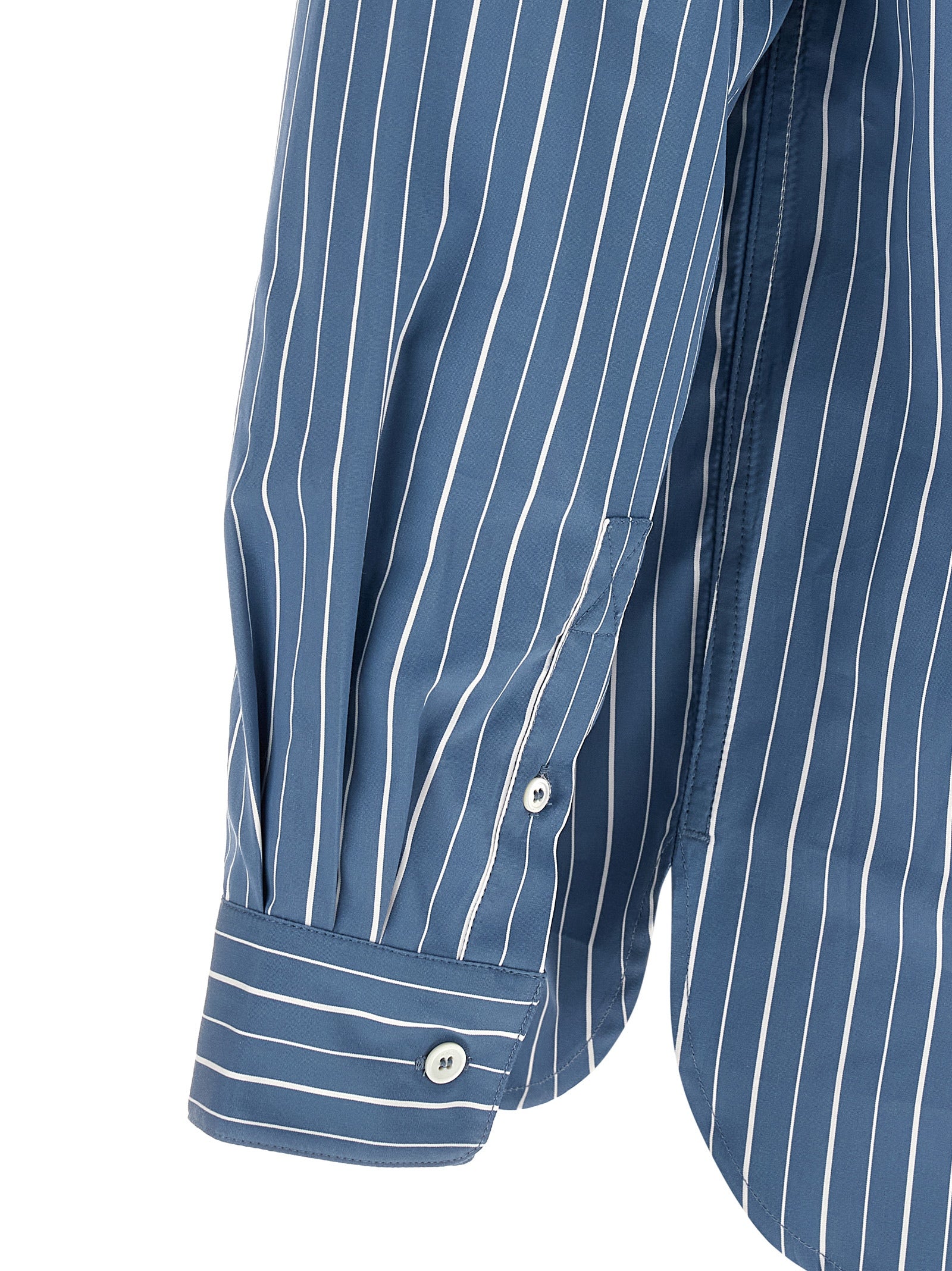 Elevate your wardrobe with the A.P.C. Blue Cotton Blouse, a masterful blend of comfort and sophistication, perfect for those who appreciate timeless elegance.
