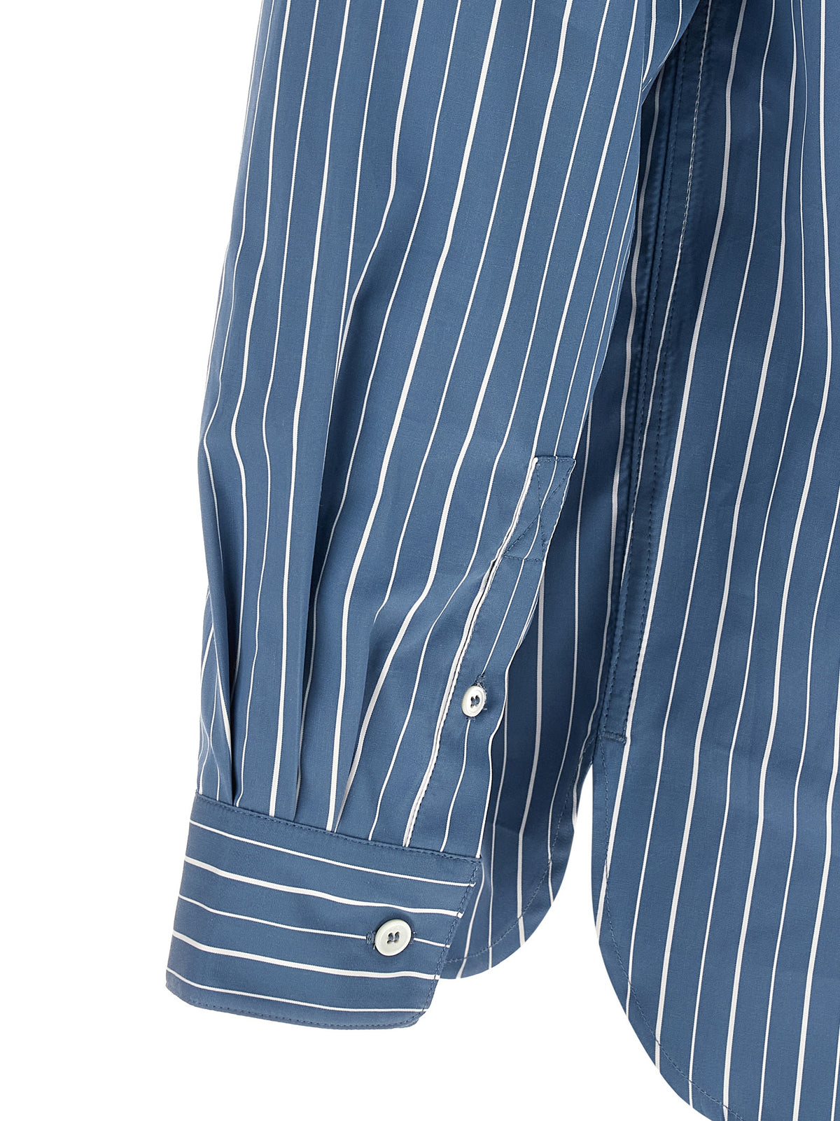 Elevate your wardrobe with the A.P.C. Blue Cotton Blouse, a timeless blend of elegance and comfort, crafted from pure cotton for the discerning individual.
