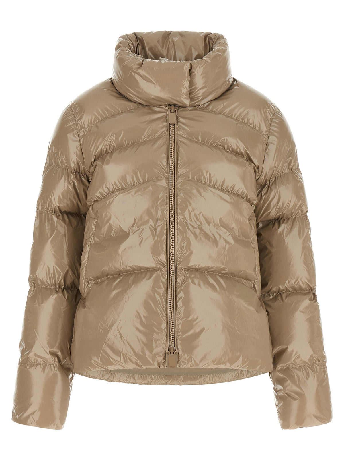 PINKO Beige Polyamide Full-Length Jacket - Elevate Your Elegance