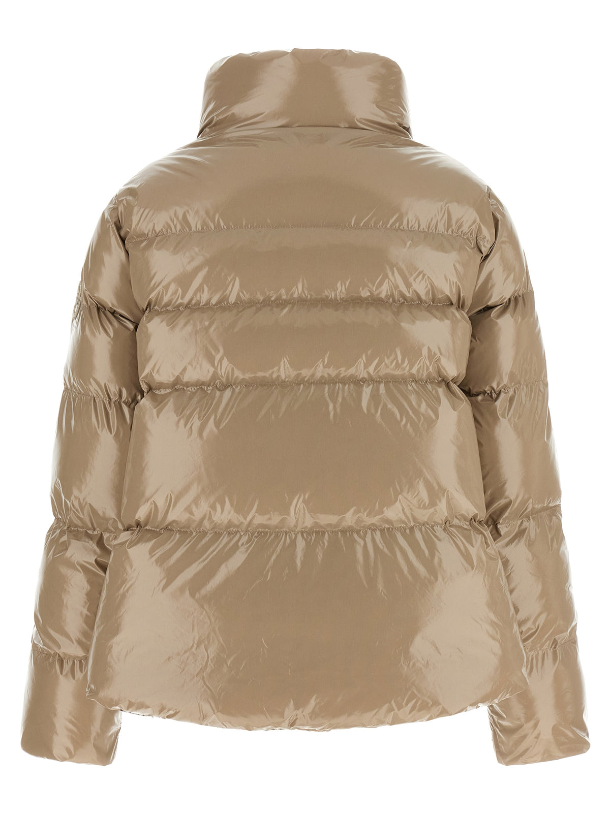 PINKO Beige Polyamide Full-Length Jacket - Elevate Your Elegance