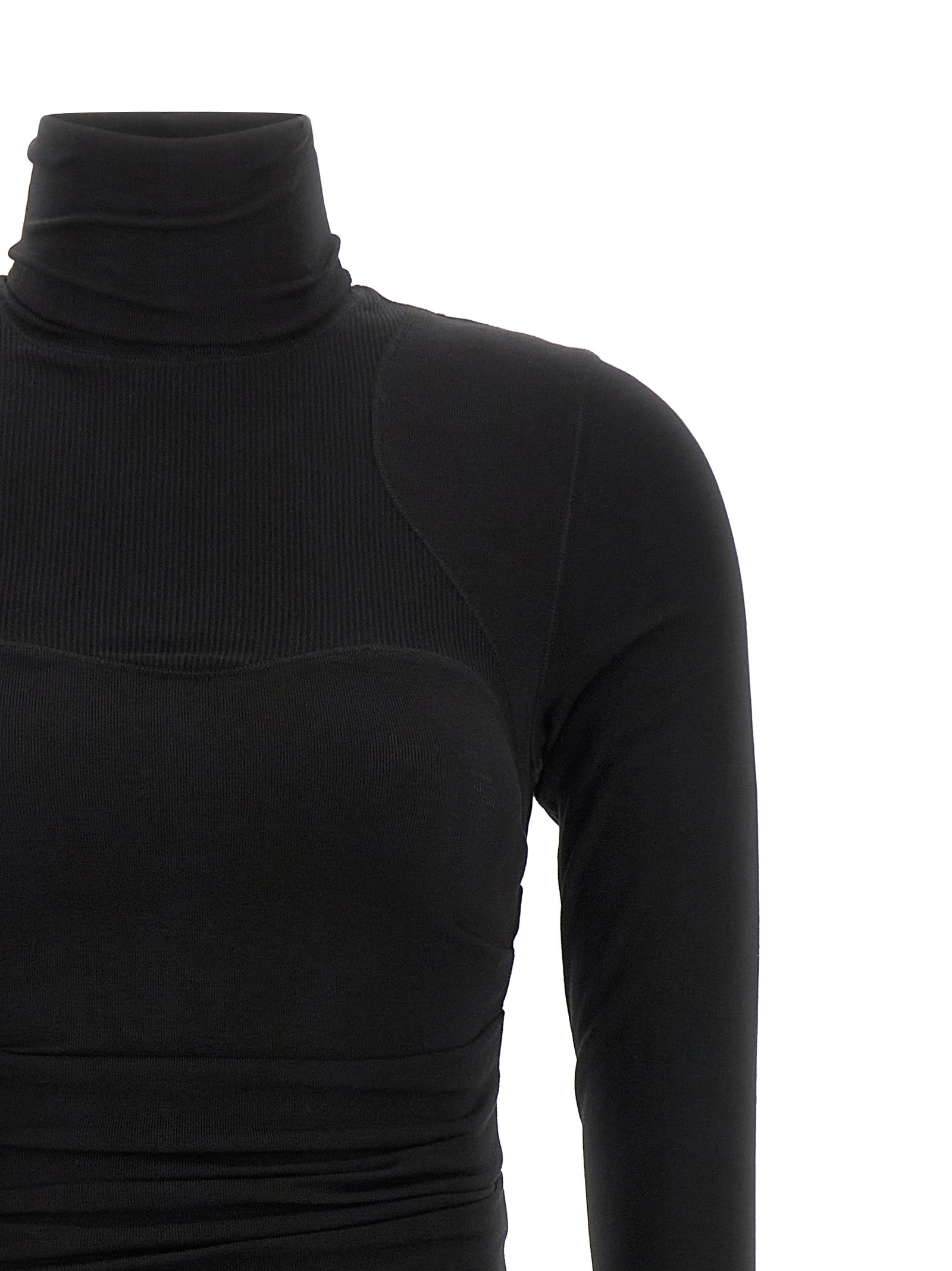 Elisabetta Franchi Black Midi Dress - Timeless Elegance Redefined