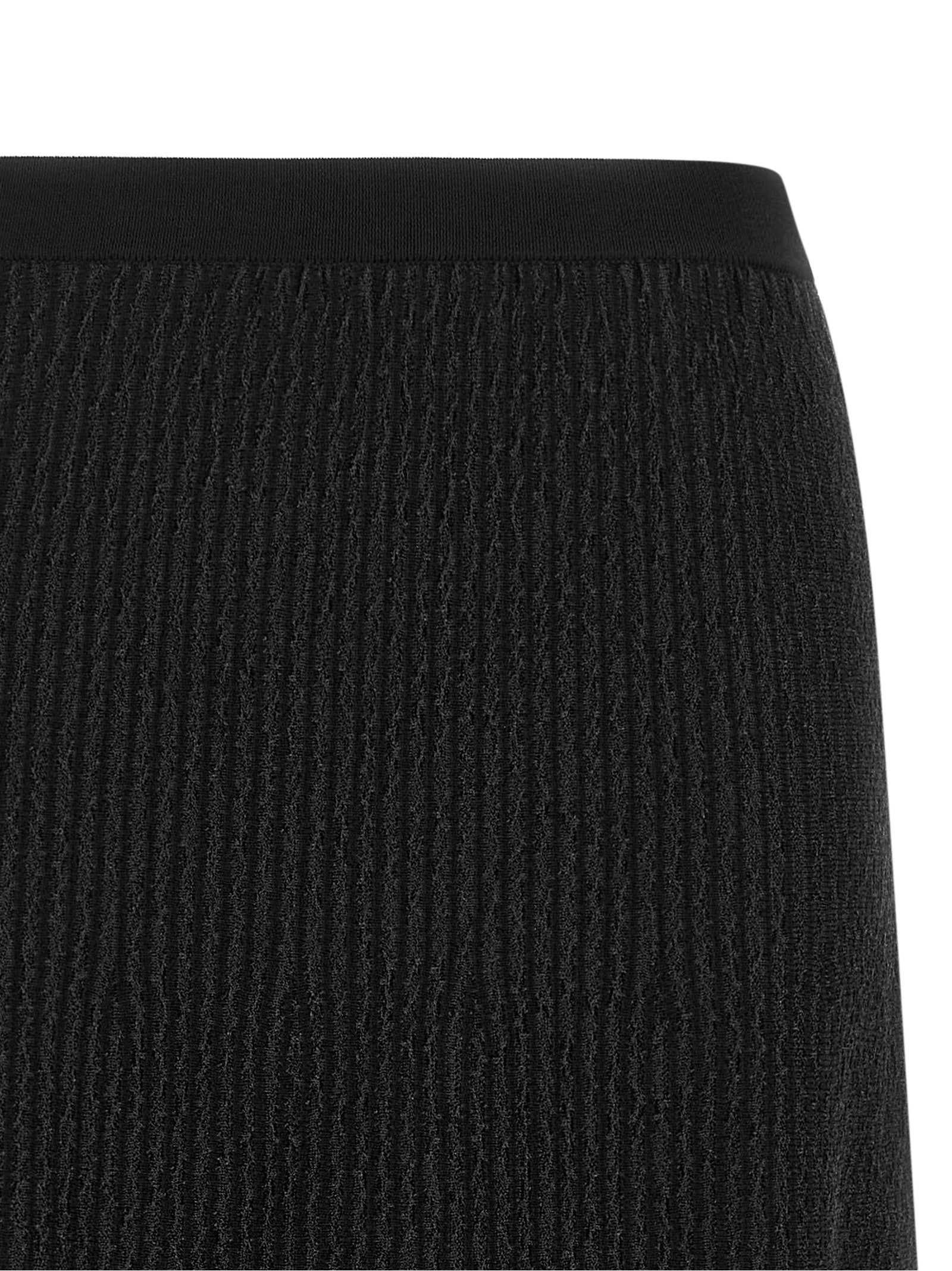 Elisabetta Franchi Black Viscose Midi Skirt - Timeless Elegance