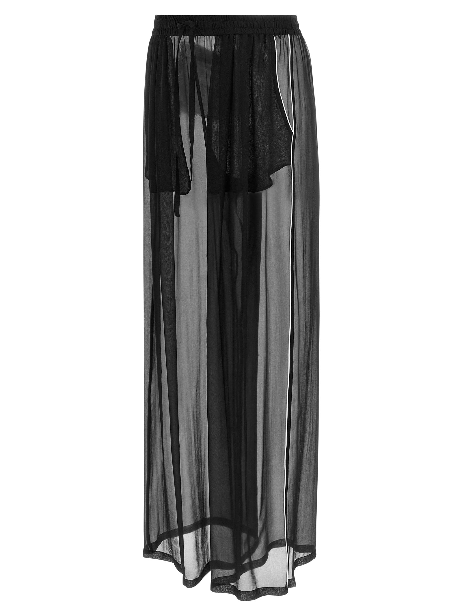 Dolce & Gabbana Black Silk Casual Pants - Timeless Luxury Elegance