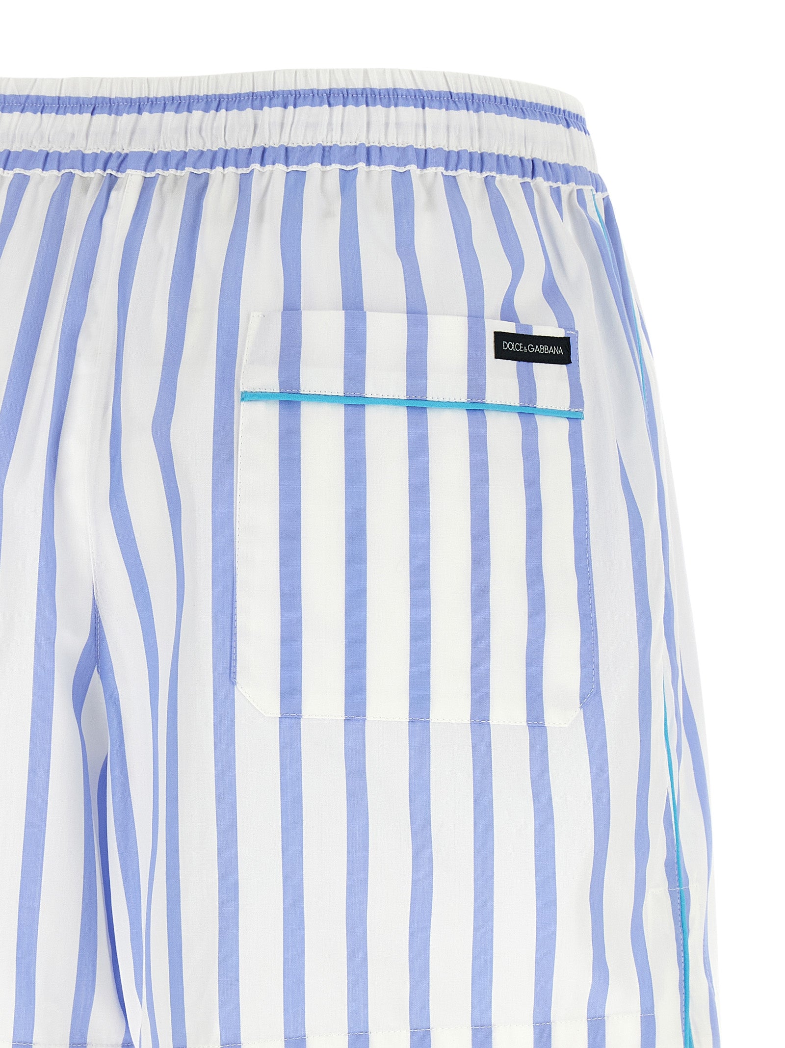 Dolce & Gabbana Blue Cotton Bermuda Shorts - Timeless Elegance