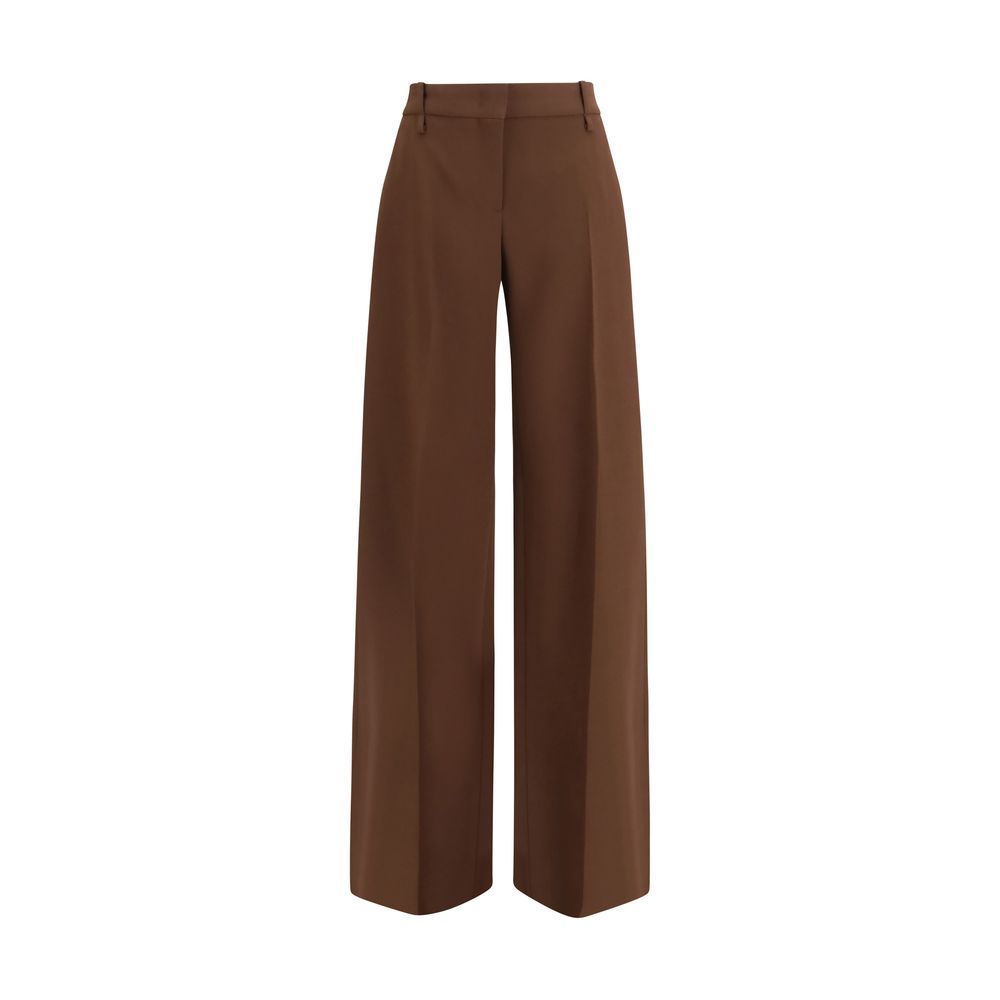 Elevate your wardrobe with Ermanno Scervino's Brown Viscose Flared Pants, a masterpiece of luxury and sophistication, crafted for timeless elegance and modern allure.