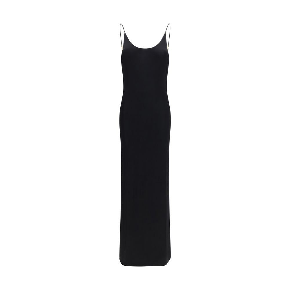 Saint Laurent Black Viscose Casual Dress - Timeless Elegance