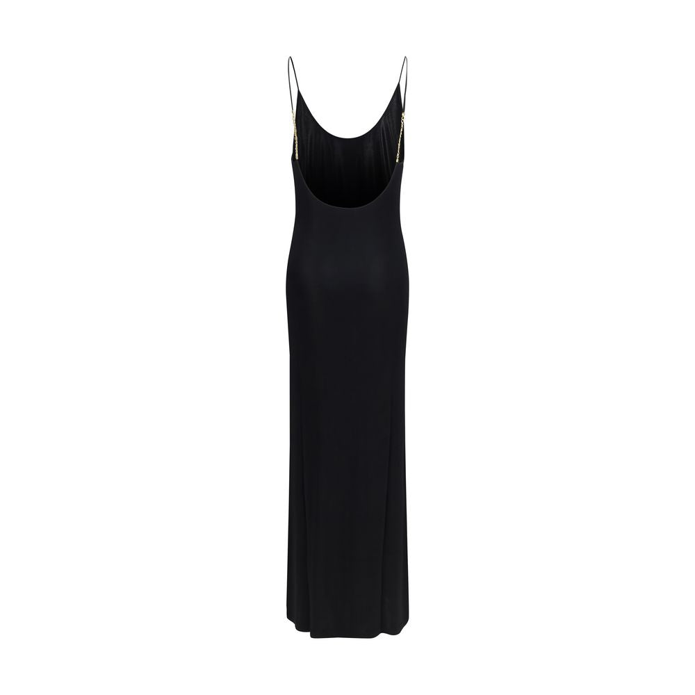 Saint Laurent Black Viscose Casual Dress - Timeless Elegance