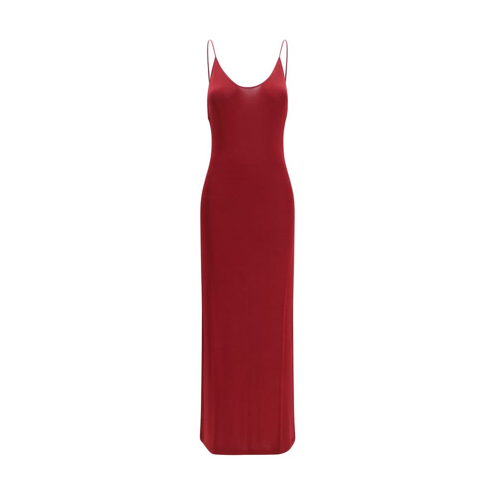 Discover the Saint Laurent Bordeaux Viscose Casual Dress, a masterpiece of sensual elegance crafted from luxurious viscose blend, perfect for unforgettable soirées.