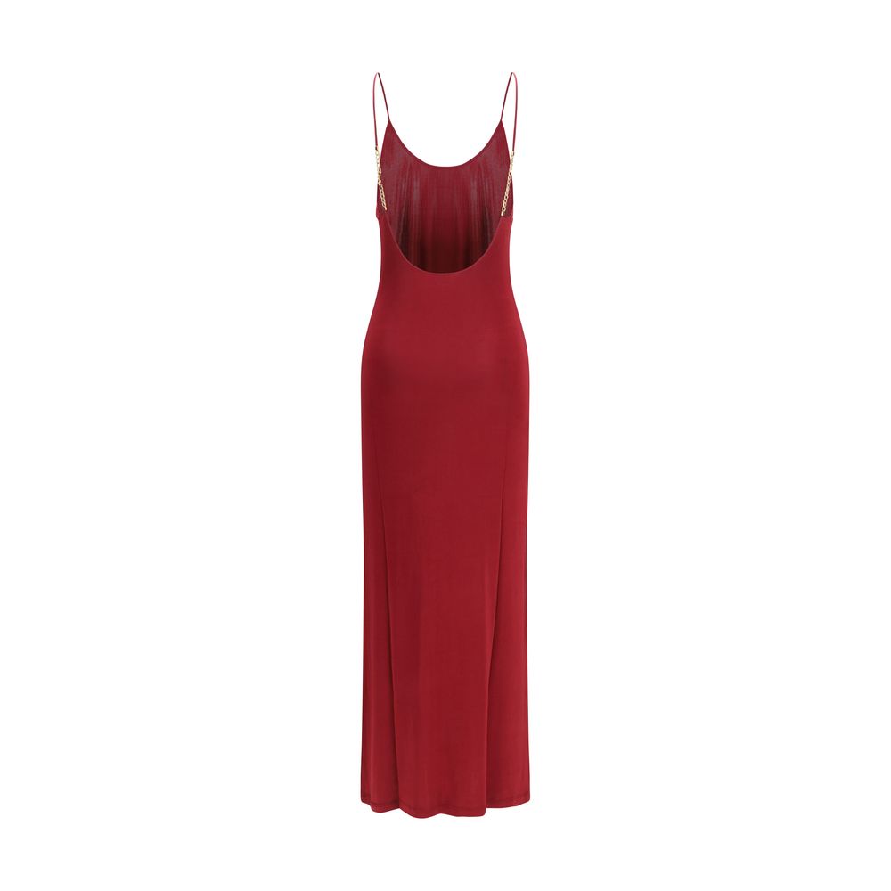 Indulge in the Saint Laurent Bordeaux Viscose Casual Dress, a masterpiece of exquisite craftsmanship and luxurious design, perfect for those who embody elegance and confidence.