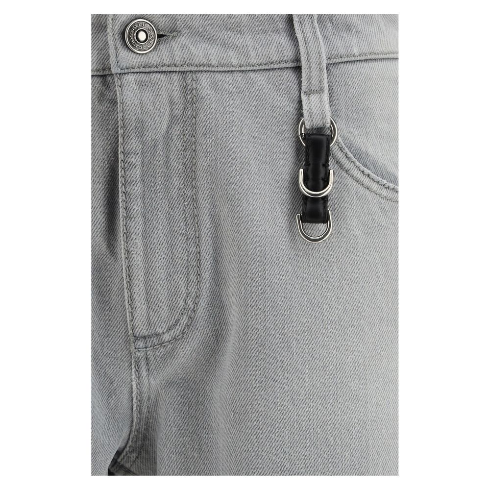 Indulge in the effortless luxury of Ermanno Scervino Gray Cotton Boyfriend Jeans, crafted from 100% cotton for a relaxed fit that elevates your style with sophisticated elegance.