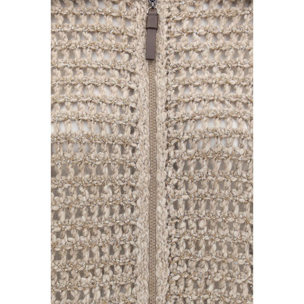 Elevate your autumn wardrobe with the Brunello Cucinelli Gray Cashmere Cardigan, crafted from 100% Kashmir for unparalleled softness and sophisticated style.