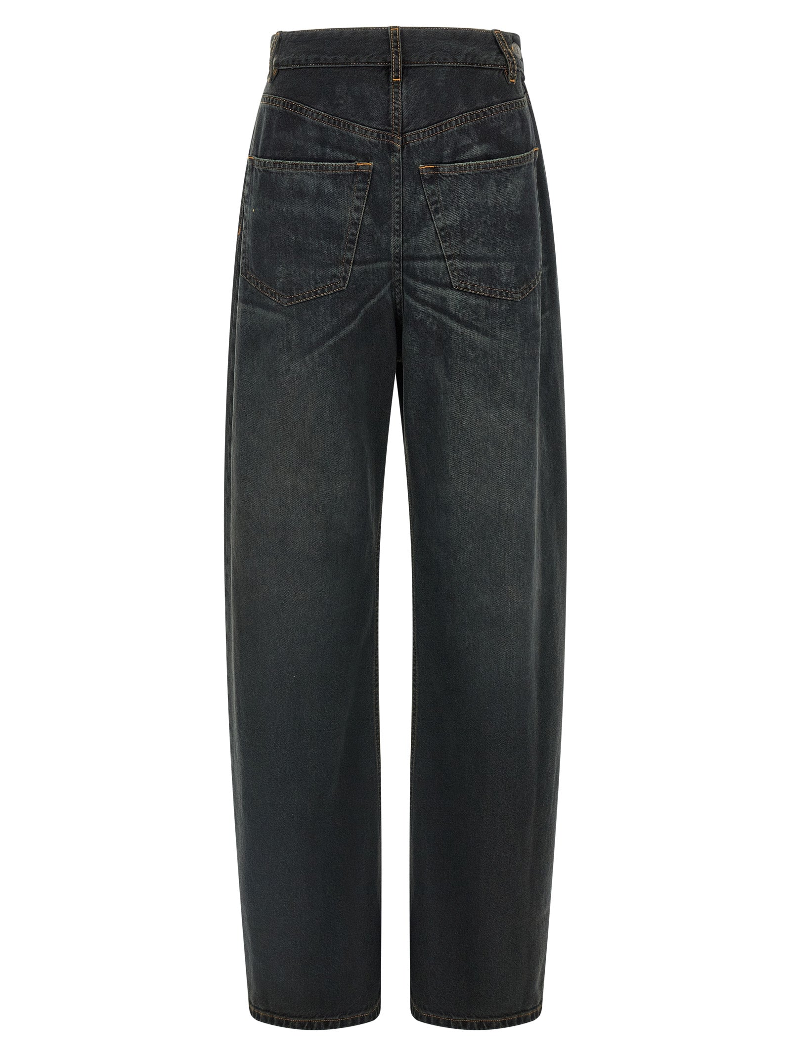 MM6 Maison Margiela Blue Cotton Flared Jeans - Luxe Denim Elegance