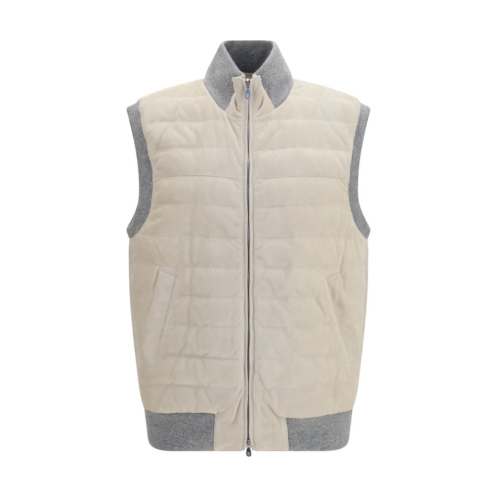 Brunello Cucinelli Sleeveless Calf Leather Vest - Timeless Luxury