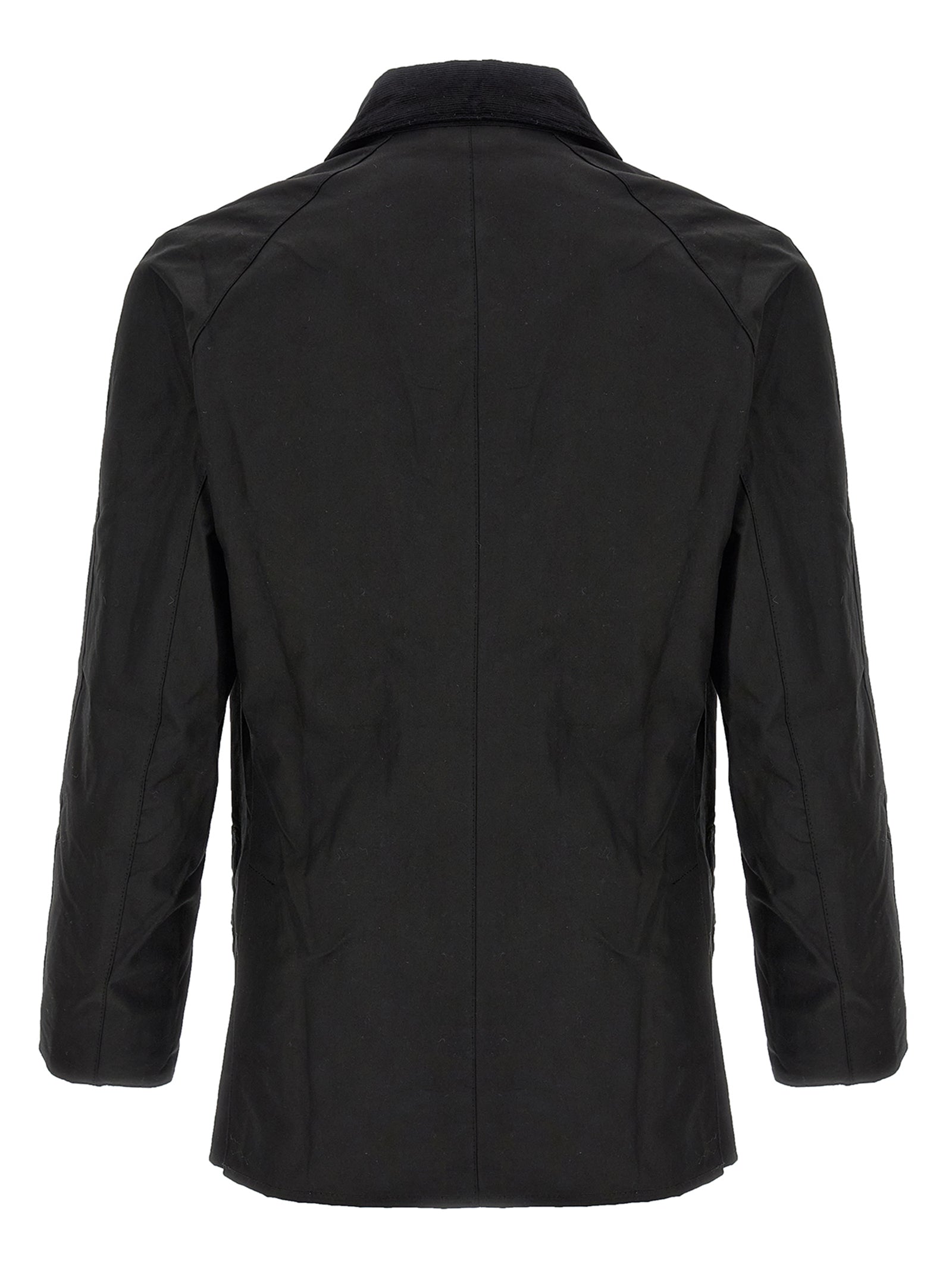 Discover the Barbour Black Cotton Jacket, a fusion of heritage and modern elegance, crafted from luxurious waxed cotton for timeless sophistication.