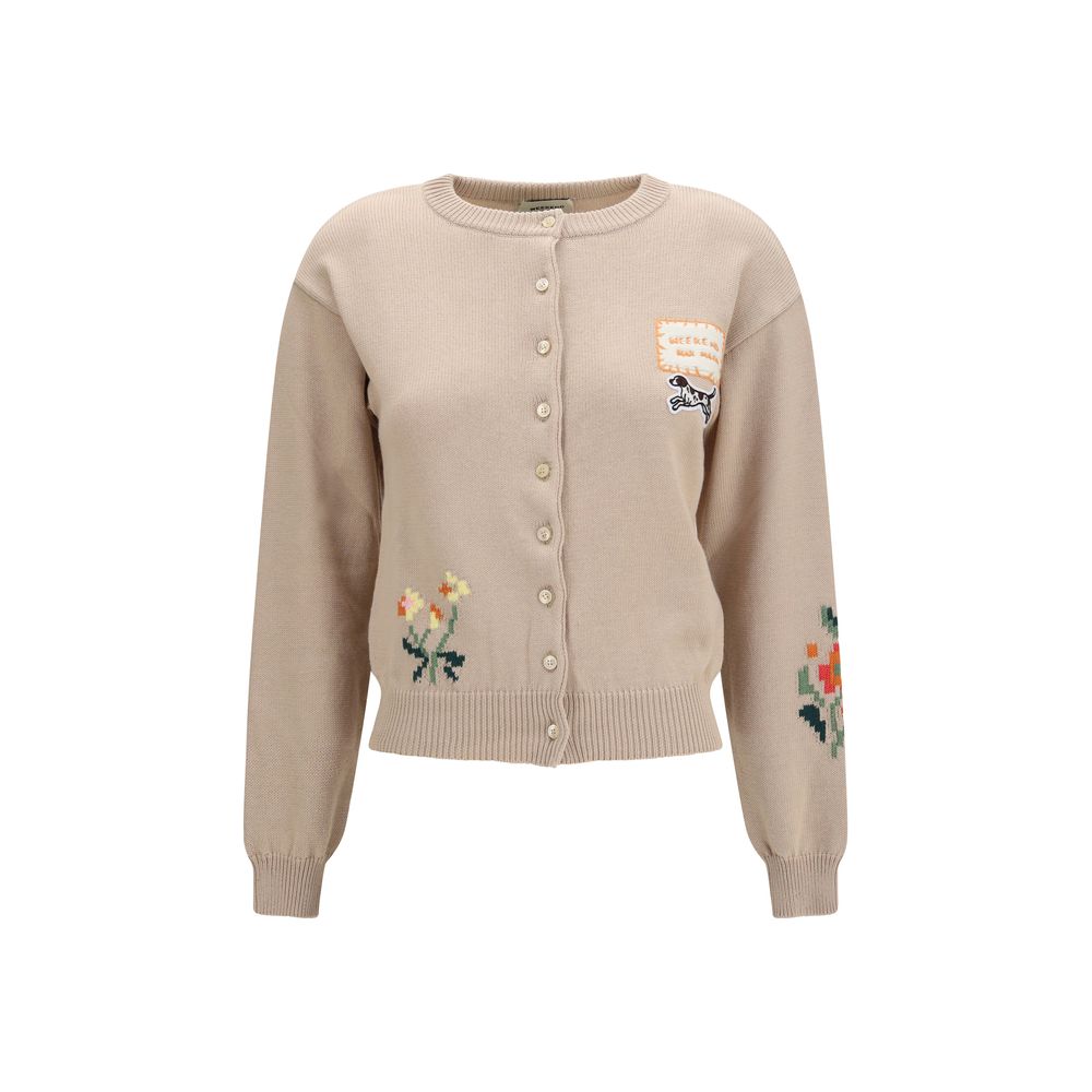 Max Mara Beige Cotton Cardigan - Timeless Elegance Redefined