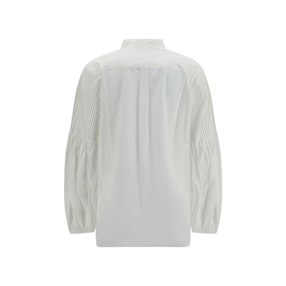 Max Mara White Cotton Blouse - Timeless Elegance for the Discerning