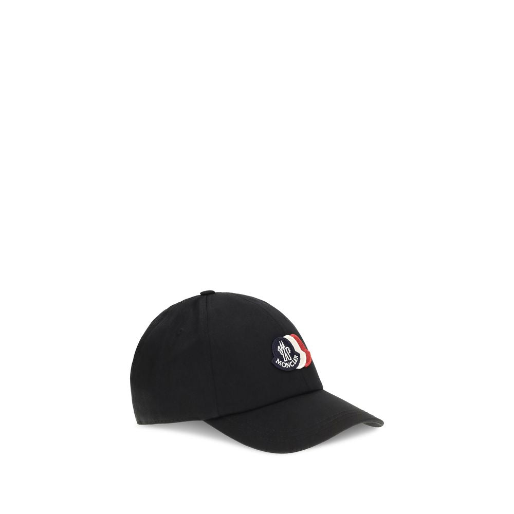 Moncler Black Cotton Cap - Timeless Luxury for Discerning Style