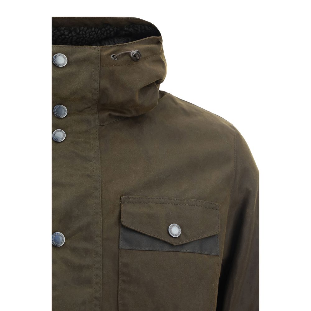 Barbour Bicolor Cotton Full-Length Jacket - Timeless Luxury Style
