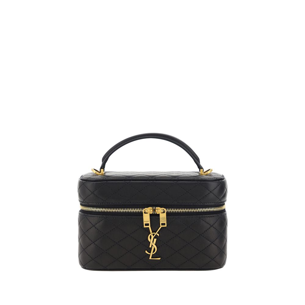 Indulge in the elegance of the Saint Laurent Black Lamb Ovis Aries Shoulder Bag, a timeless piece from the AW26 collection, crafted for those who appreciate luxury and sophistication.
