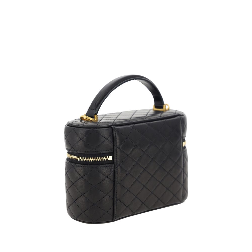 Elevate your style with the Saint Laurent Black Lamb Ovis Aries Shoulder Bag, a masterpiece of quilted luxury, perfect for the discerning individual seeking timeless sophistication.