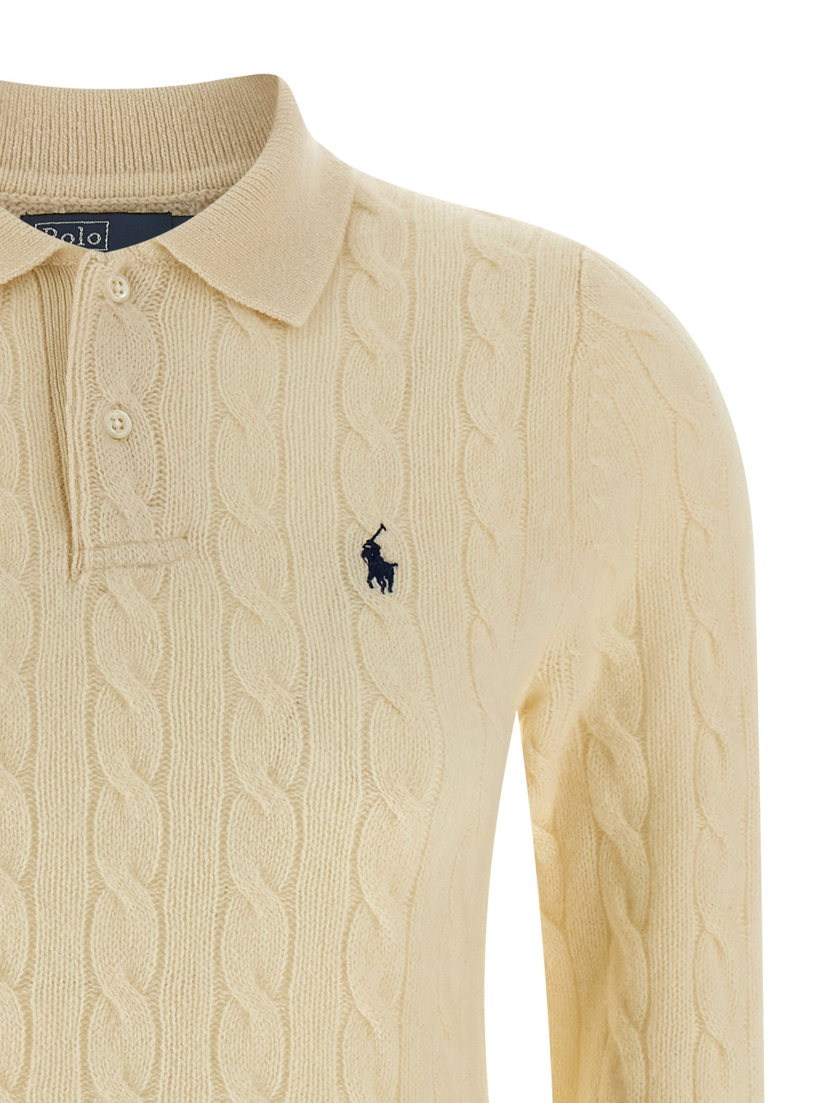 Polo Ralph Lauren White Wool Polo Shirt - Timeless Luxury Elegance