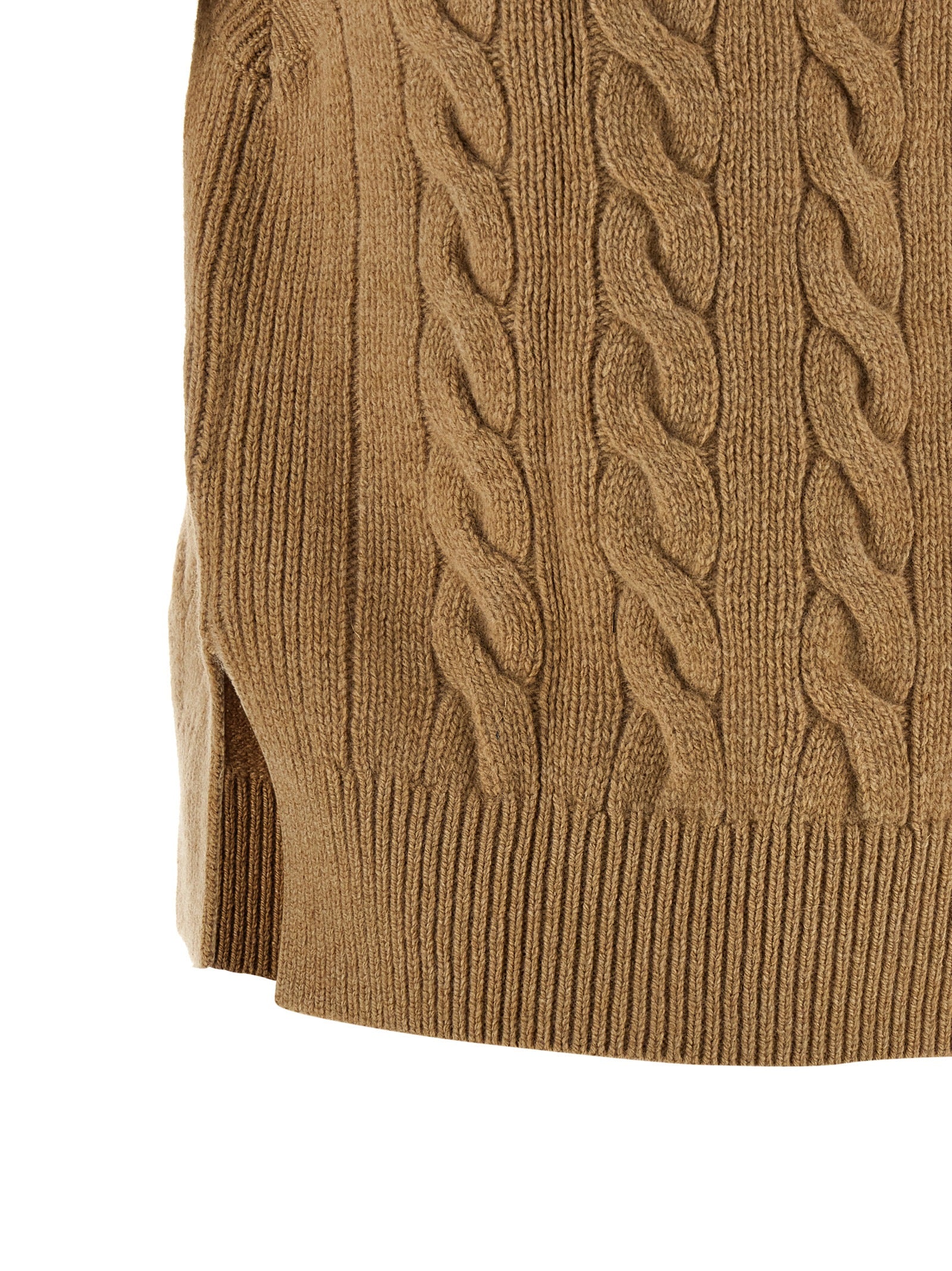 Polo Ralph Lauren Beige Wool Sleeveless Jacket - Timeless Luxury