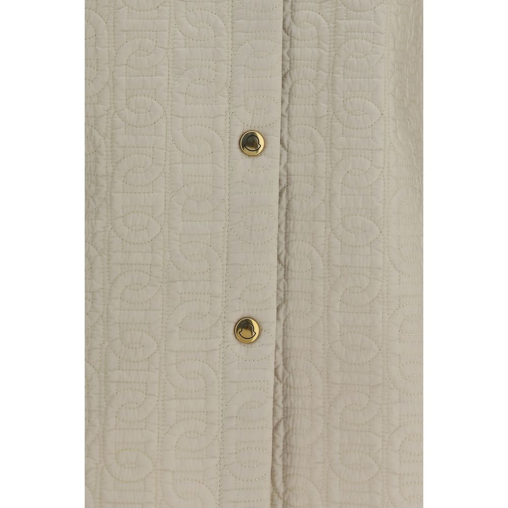 Moncler Beige Polyamide Full-Length Jacket - Exquisite Luxury