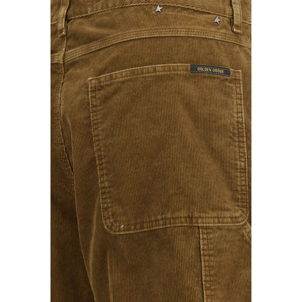 Golden Goose Brown Cotton Cargo Pants - Luxurious Elegance