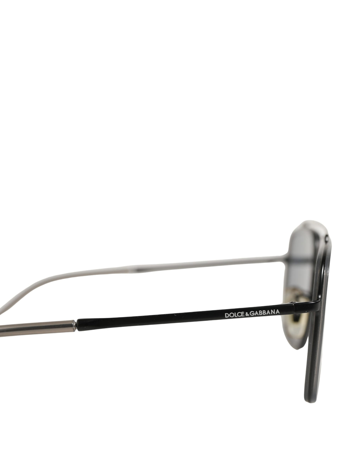 Dolce & Gabbana DG2262 Black Metal Square Frame Sunglasses