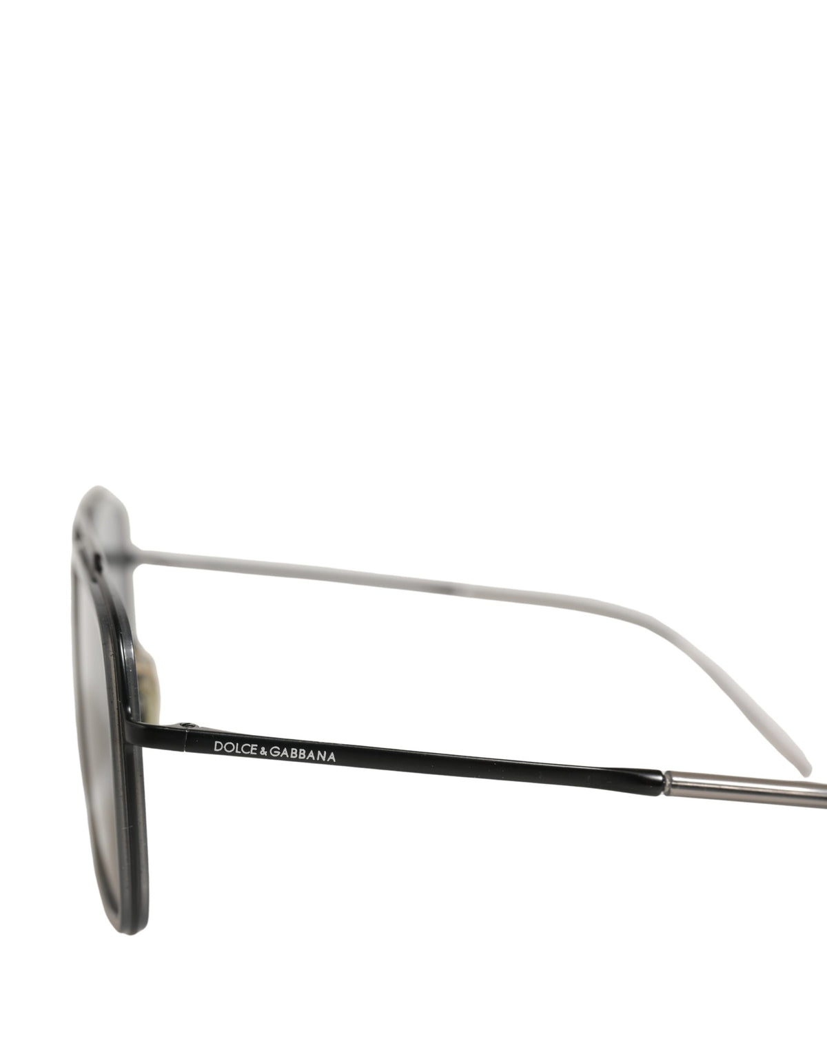 Dolce & Gabbana DG2262 Black Metal Square Frame Sunglasses