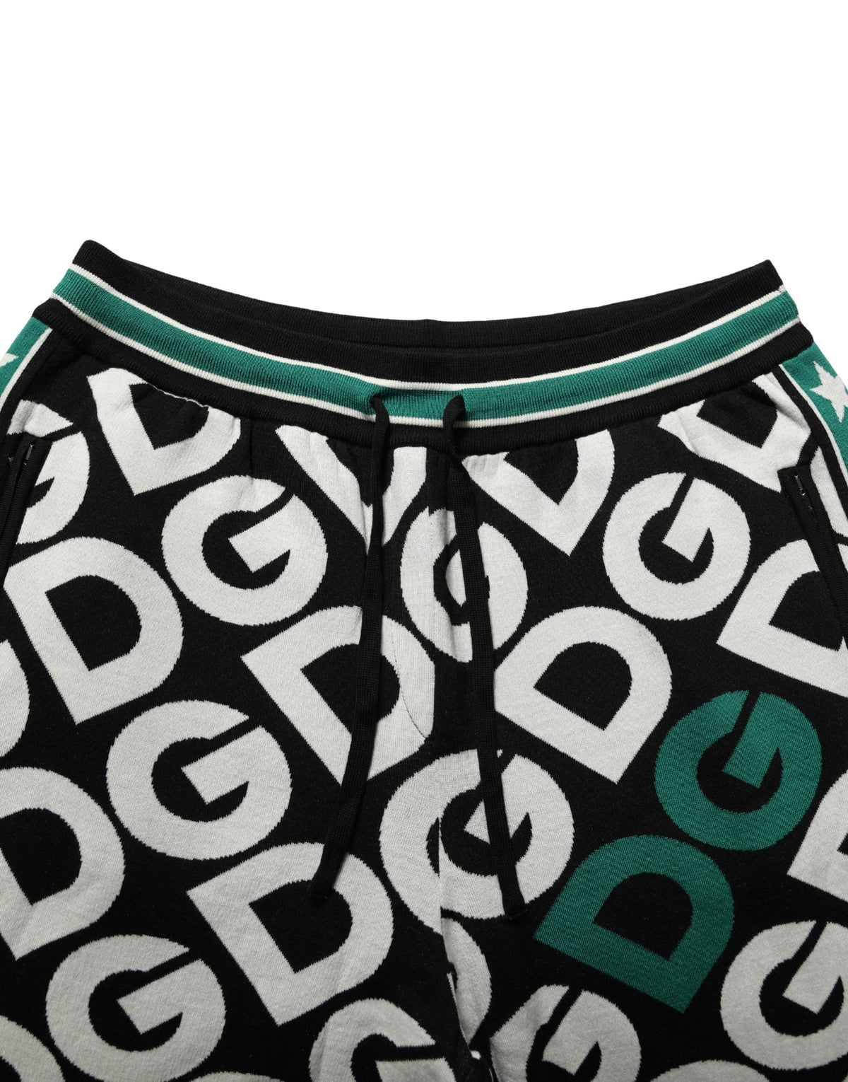 Dolce & Gabbana Black Wool Logo Jogger Sweatpants - Luxury Fashion