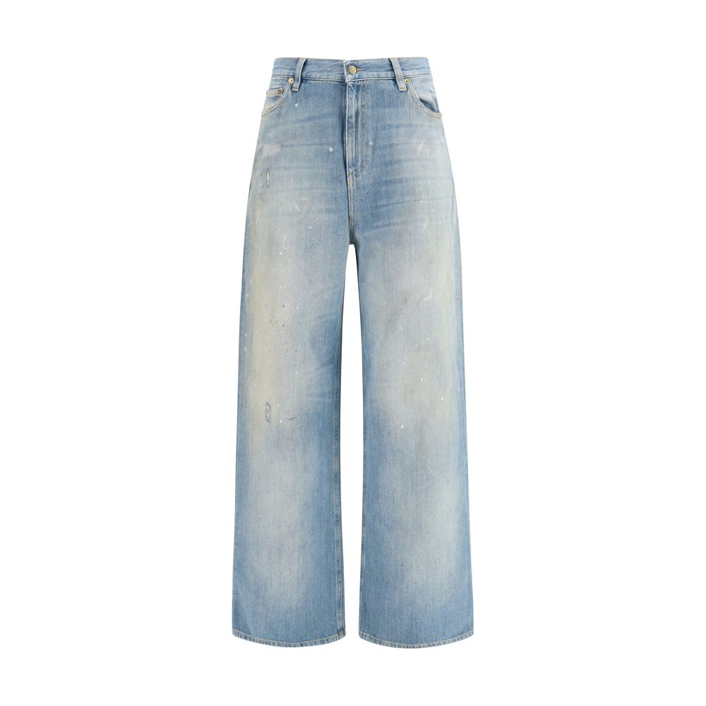 Golden Goose Blue Cotton Boyfriend Jeans - Effortless Luxury Style