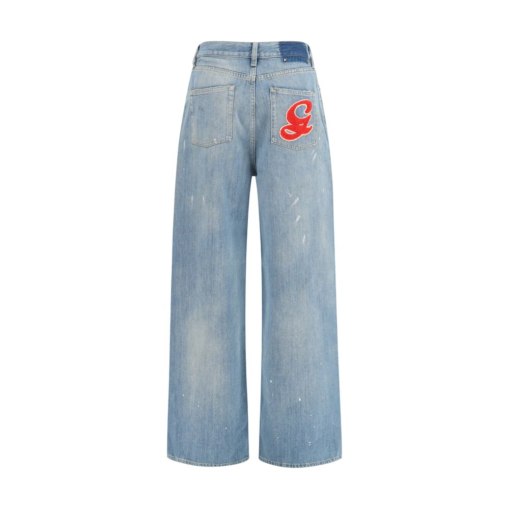 Golden Goose Blue Cotton Boyfriend Jeans - Effortless Luxury Style