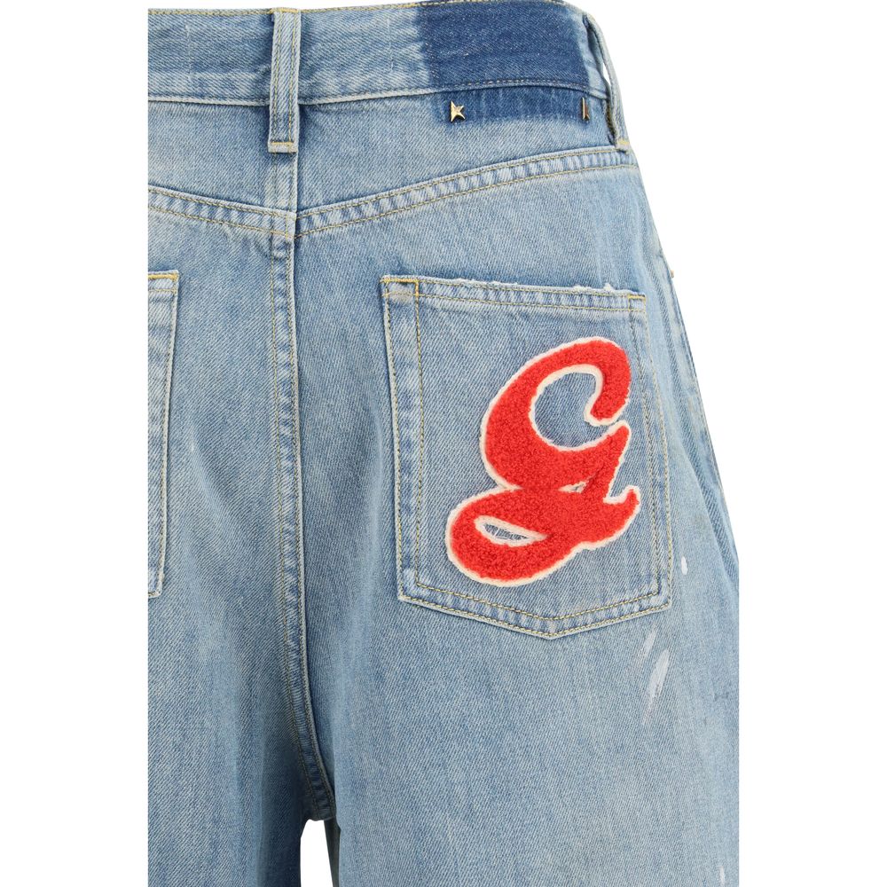 Golden Goose Blue Cotton Boyfriend Jeans - Effortless Luxury Style