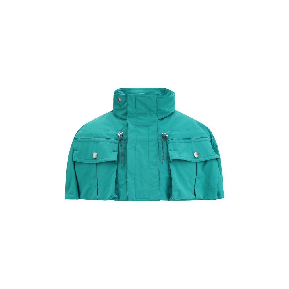 Prada Blue Nylon Coat - Exquisite Luxury for Timeless Elegance