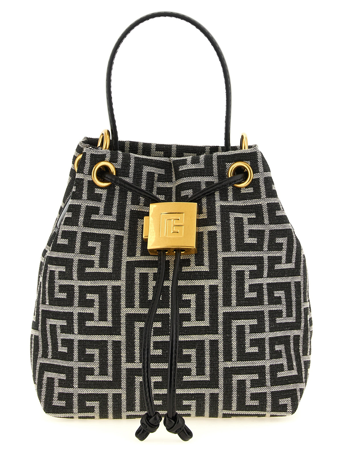 Balmain Bicolor Polyester Handbag - Exquisite Luxury Accessory
