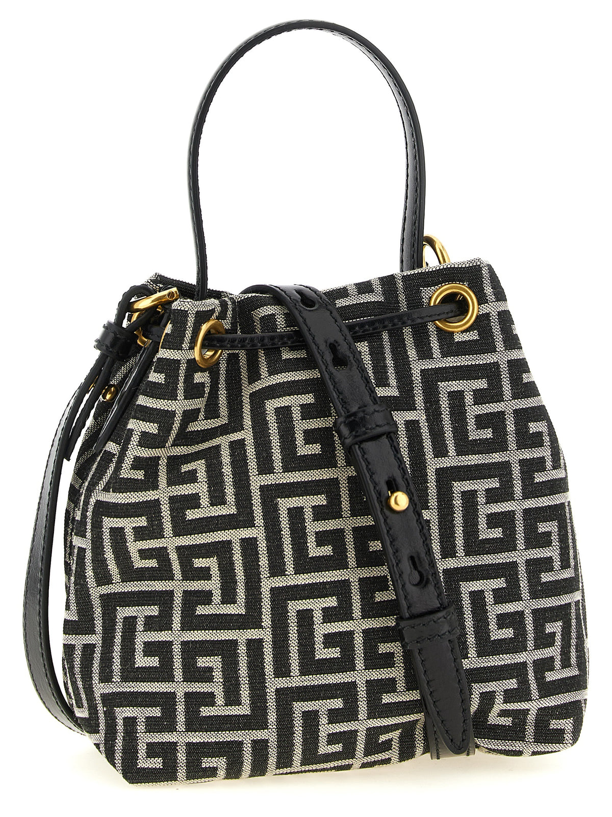 Balmain Bicolor Polyester Handbag - Exquisite Luxury Accessory