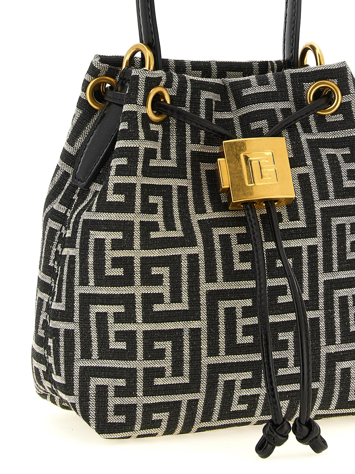 Balmain Bicolor Polyester Handbag - Exquisite Luxury Accessory