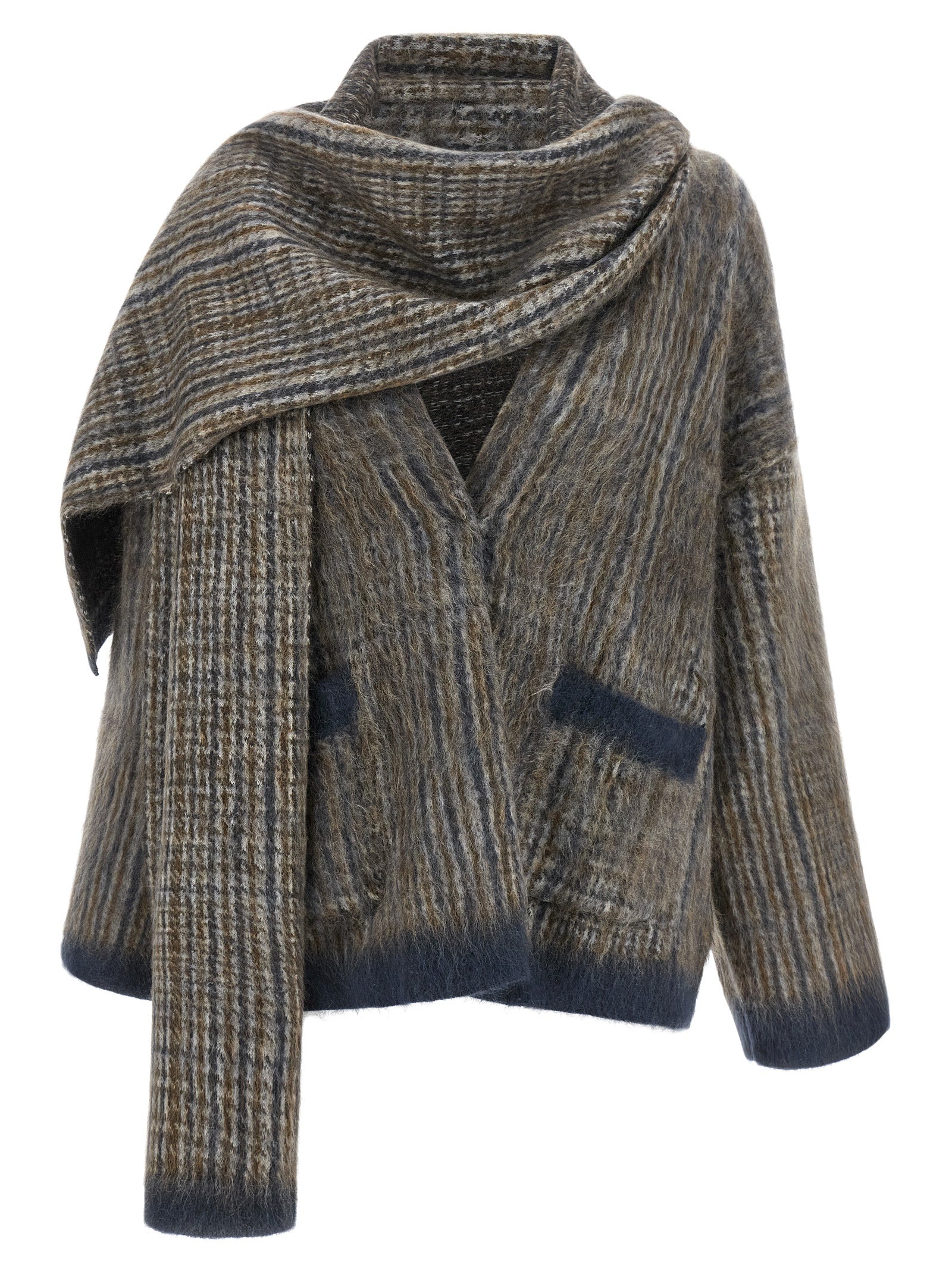 Brunello Cucinelli Gray Wool Cardigan - Timeless Luxury Knitwear