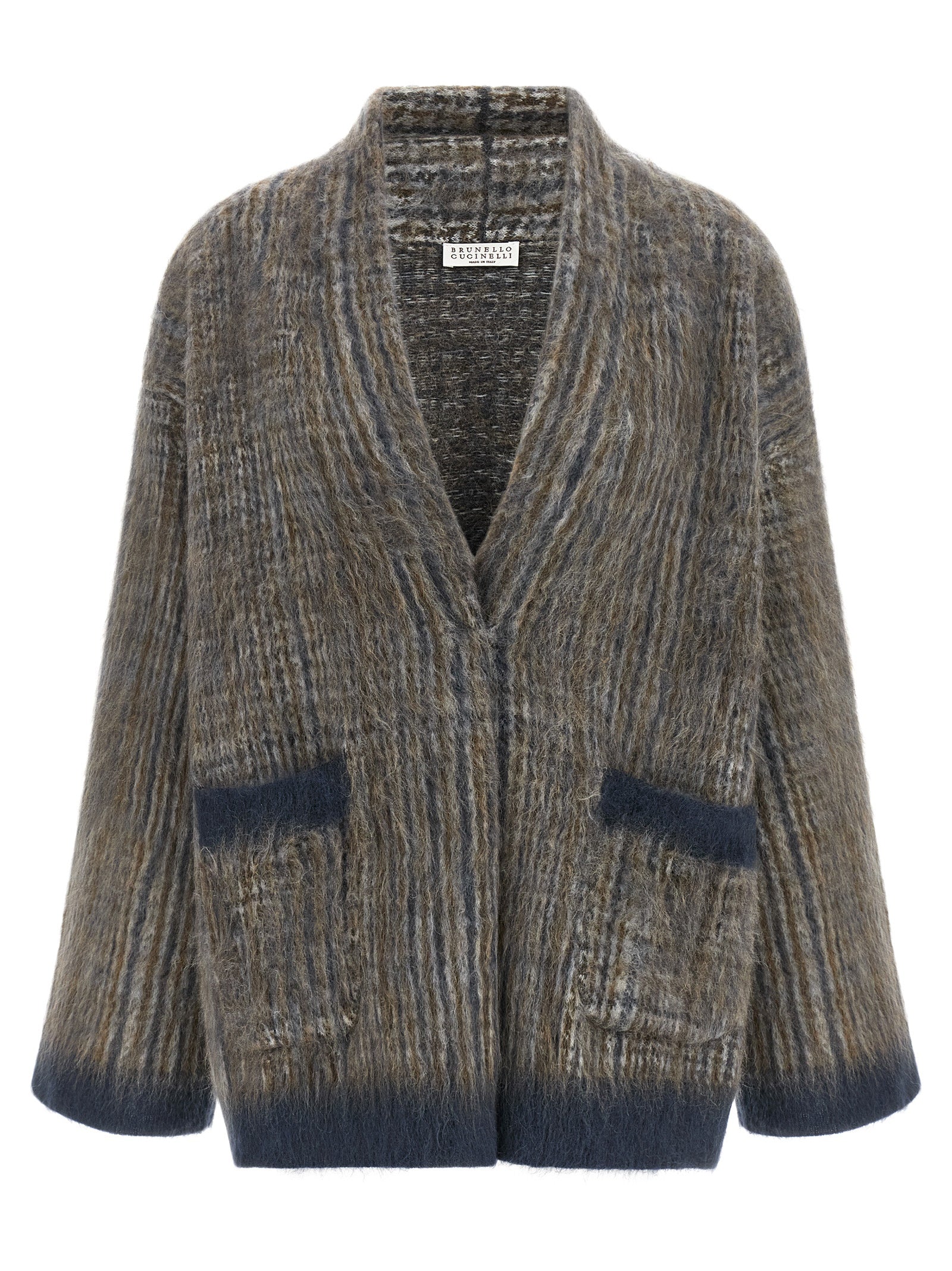 Brunello Cucinelli Gray Wool Cardigan - Timeless Luxury Knitwear