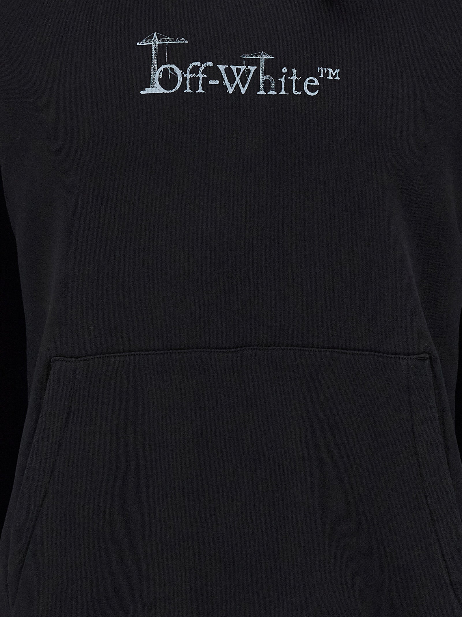 Elevate your streetwear collection with the Off-White Black Cotton Sweatshirt, where contemporary design meets luxurious comfort, perfect for the discerning individual.