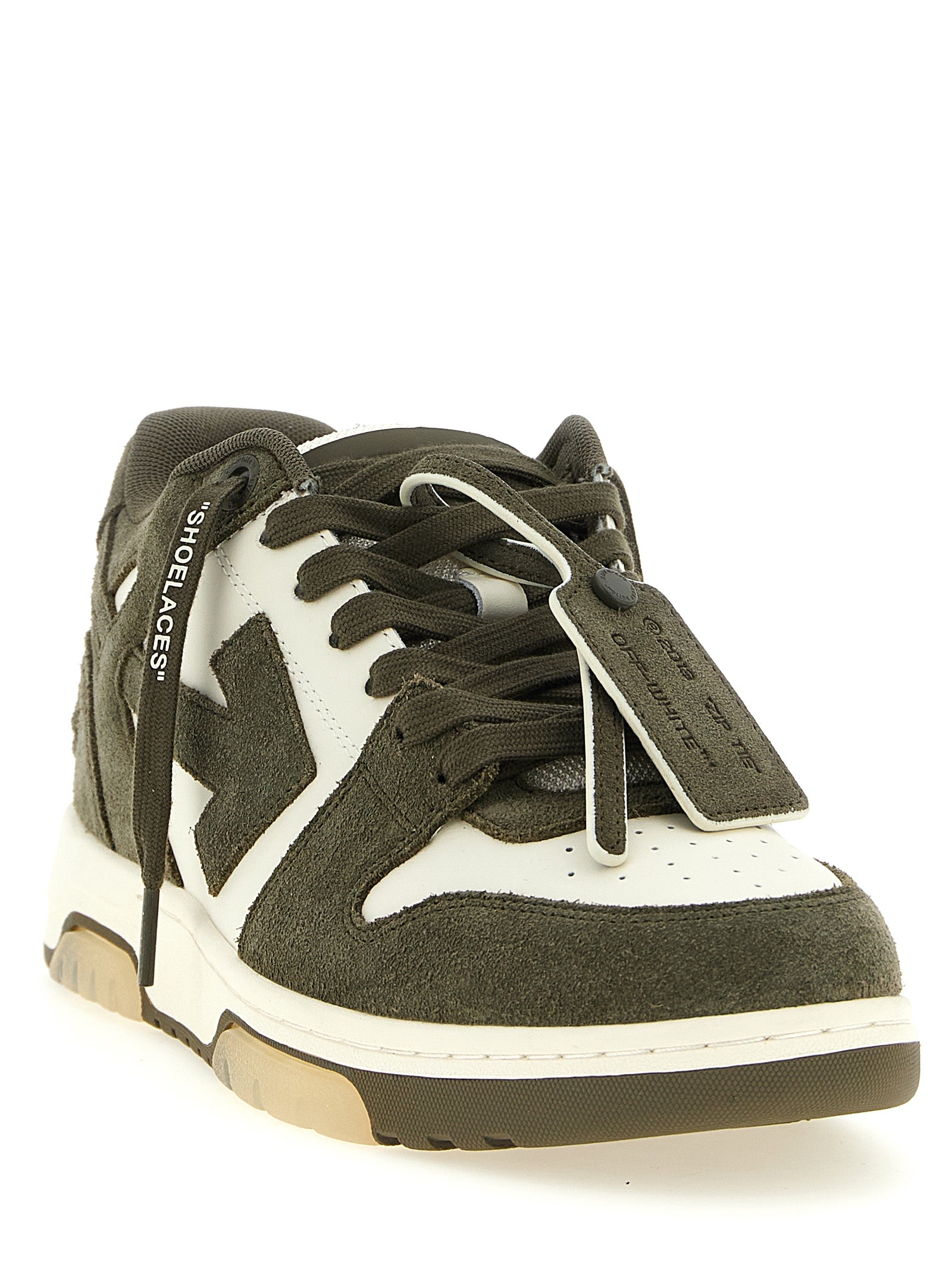 Discover the Off-White Bicolor Cowhide Athletic Sneakers, where exquisite craftsmanship meets modern luxury, perfect for those who embrace style and confidence.
