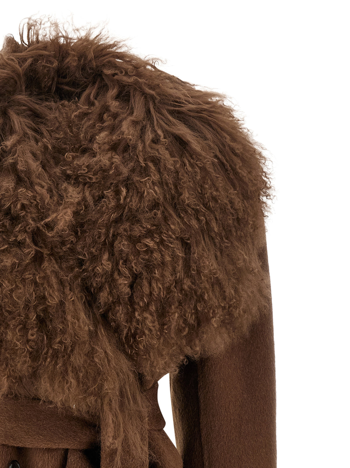 Giuseppe Di Morabito Brown Wool Coat - Luxury Outerwear Redefined